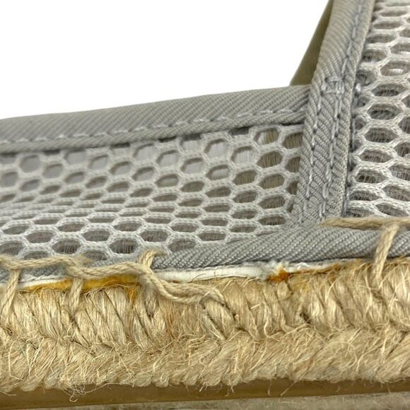 Sam Edelman Circus Women's Jute & Mesh Beige & Silver Lena Espadrille Flats US 7 - Picture 8 of 12